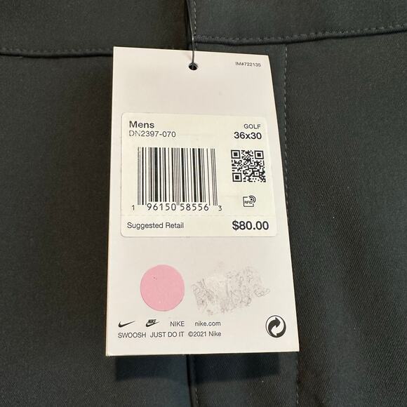 Nike Dri-Fit Victory Men's Golf Pant Dark Smoke 36x28 Actual DN2397 - Picture 3 of 10